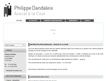 Tablet Screenshot of dandaleix-avocat.com